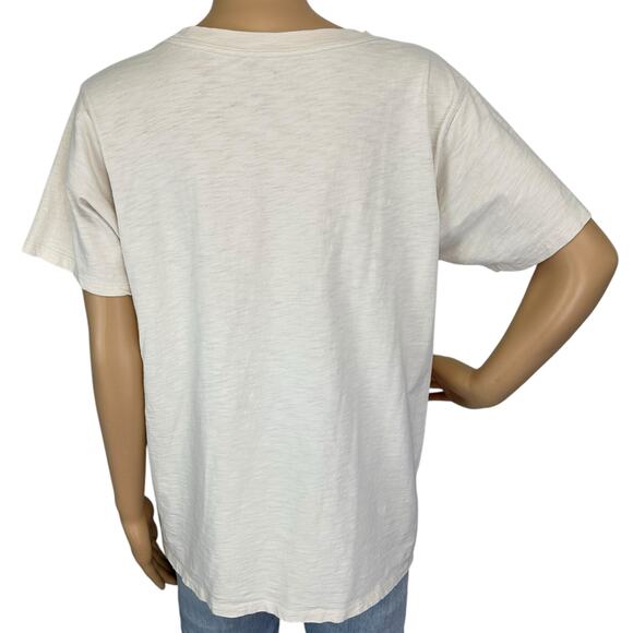 J. Crew Vintage Heart Pop Cotton Pocket Tee Size L Short Sleeve Casual Retro - Picture 6 of 13